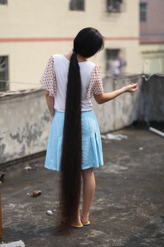 漂亮的超长发