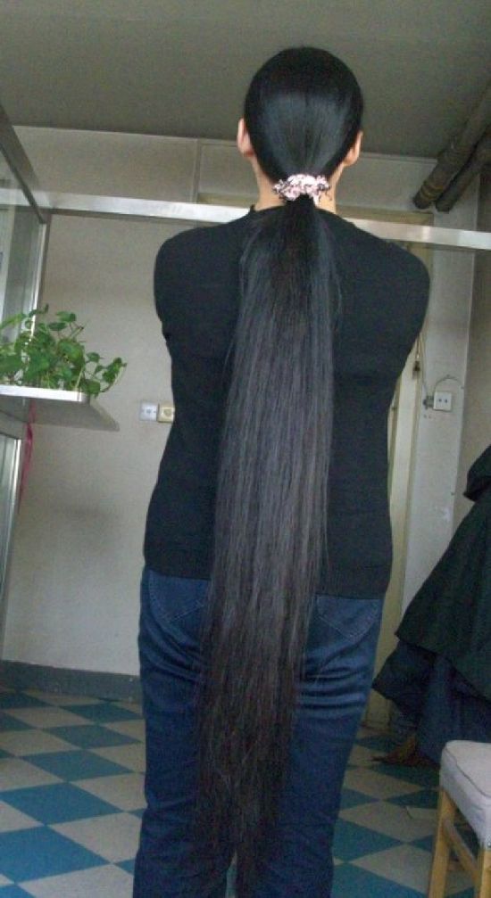 长发妈妈秀发及膝