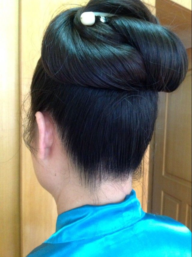 长发大姐的美丽长发
